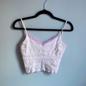lace baby pink top!